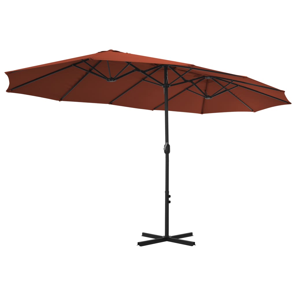 Parasol met aluminium paal 460x270 cm