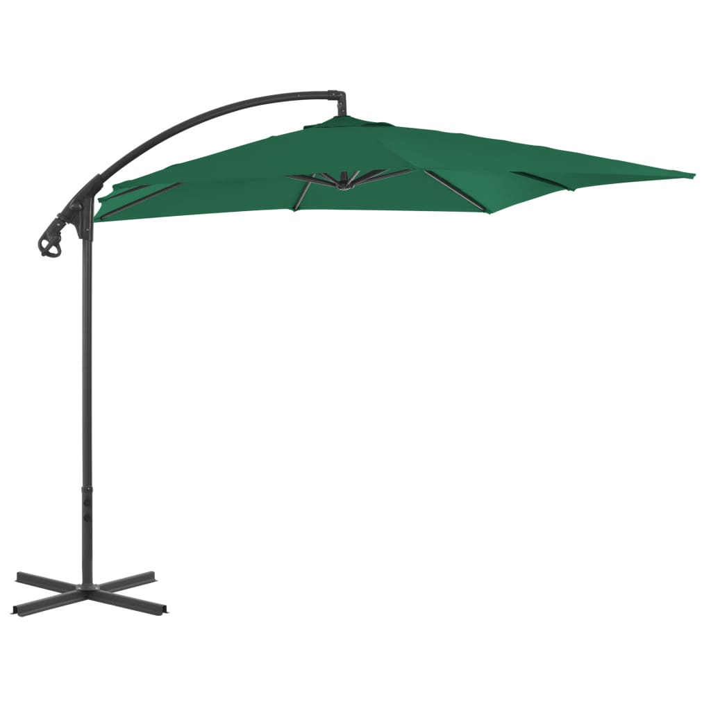 Zweefparasol met stalen paal 250x250 cm