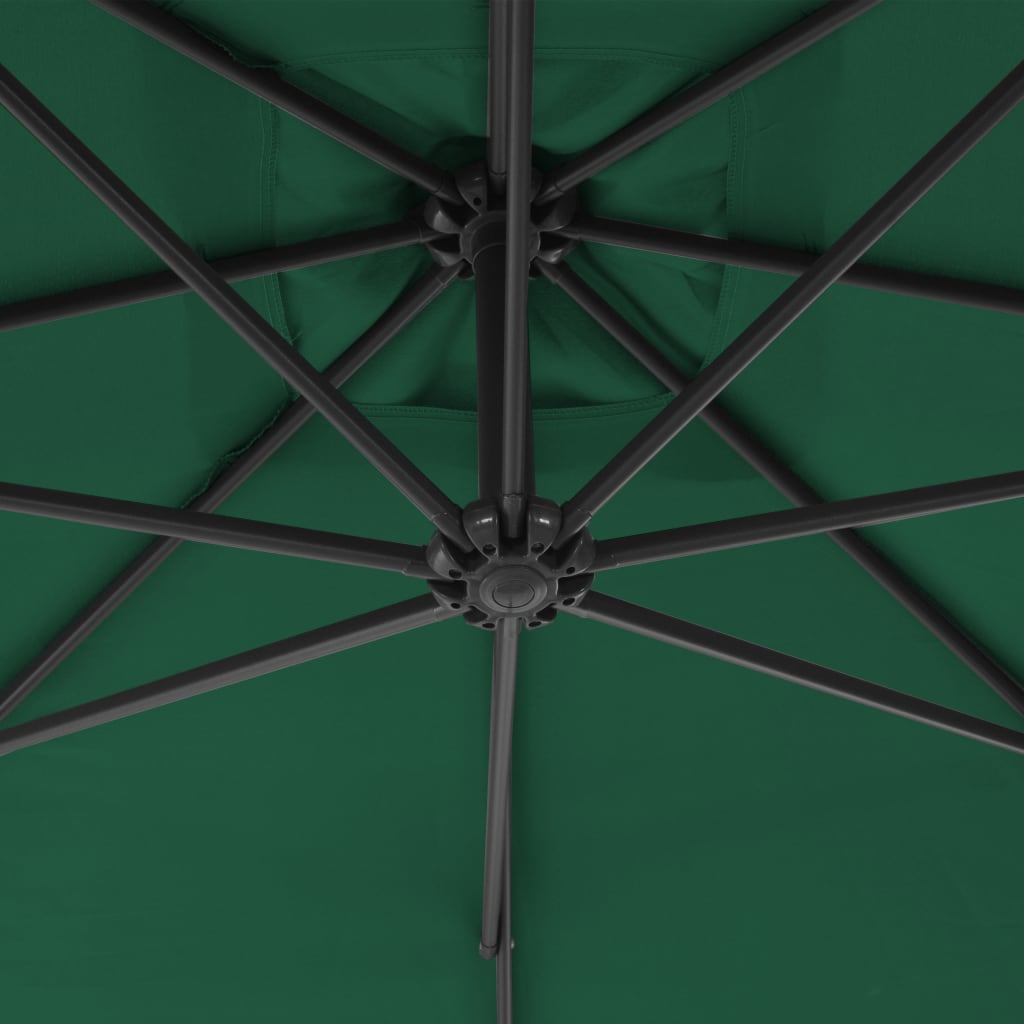 Zweefparasol met stalen paal 250x250 cm