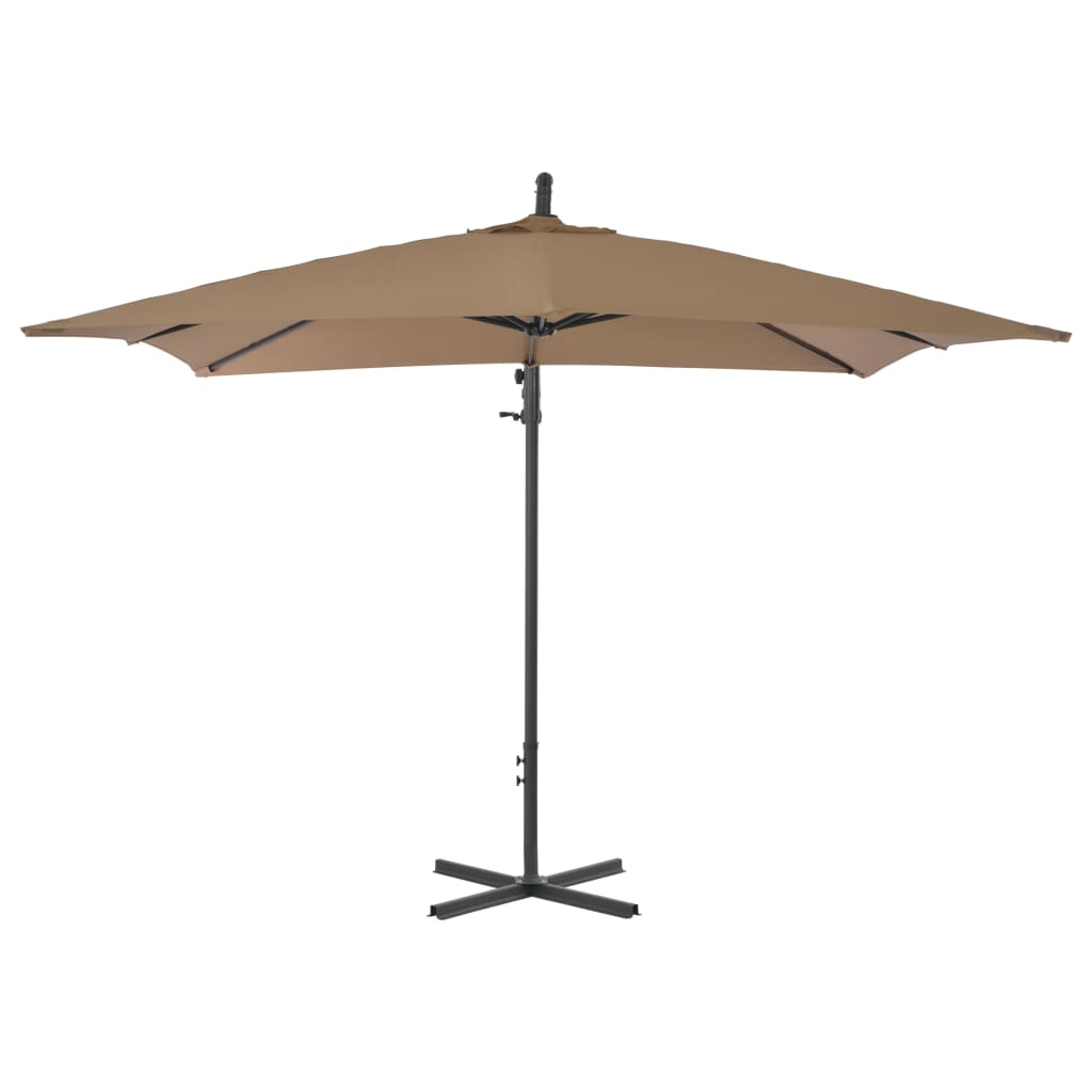 Zweefparasol met stalen paal 250x250 cm groen