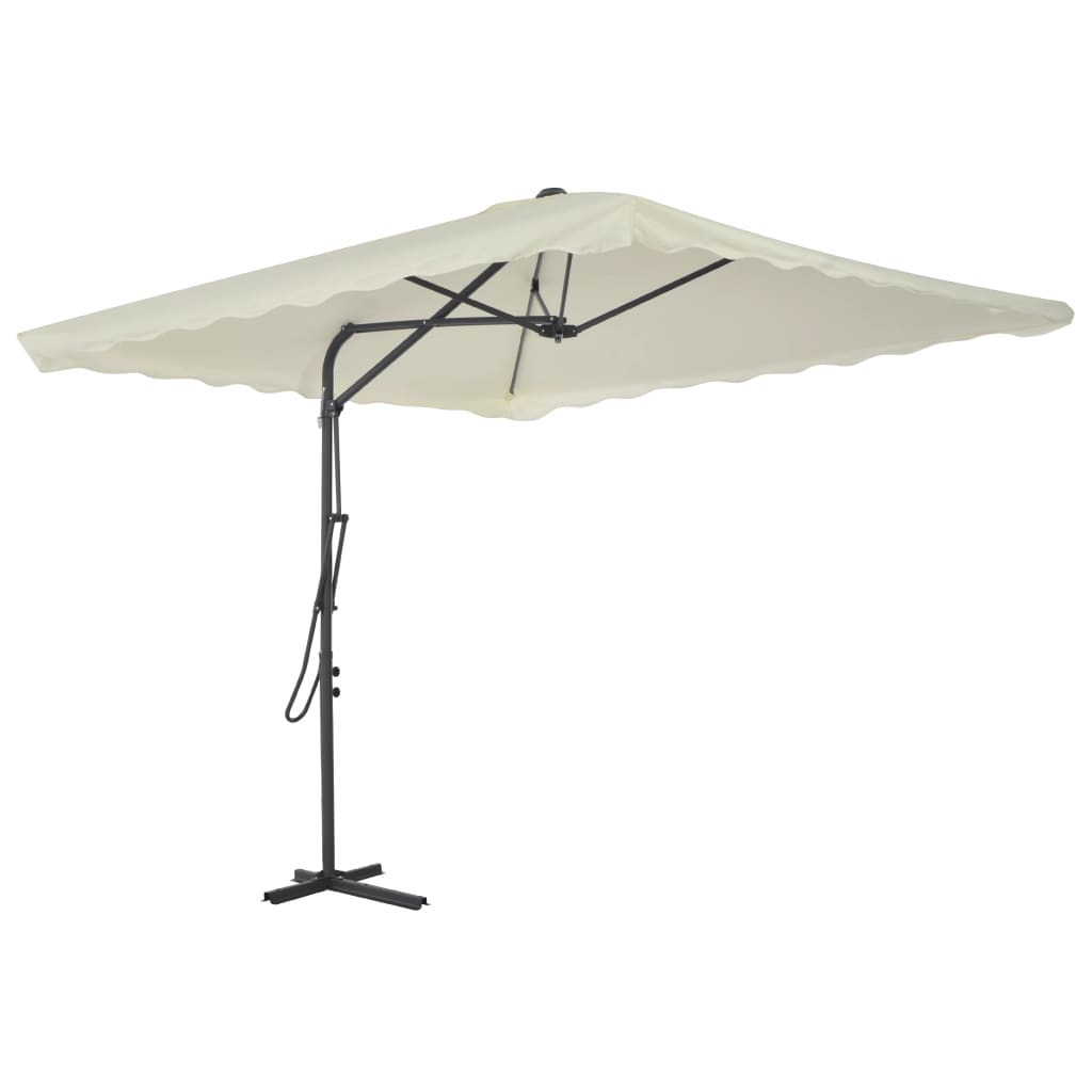 Parasol met stalen paal 250x250x230 cm