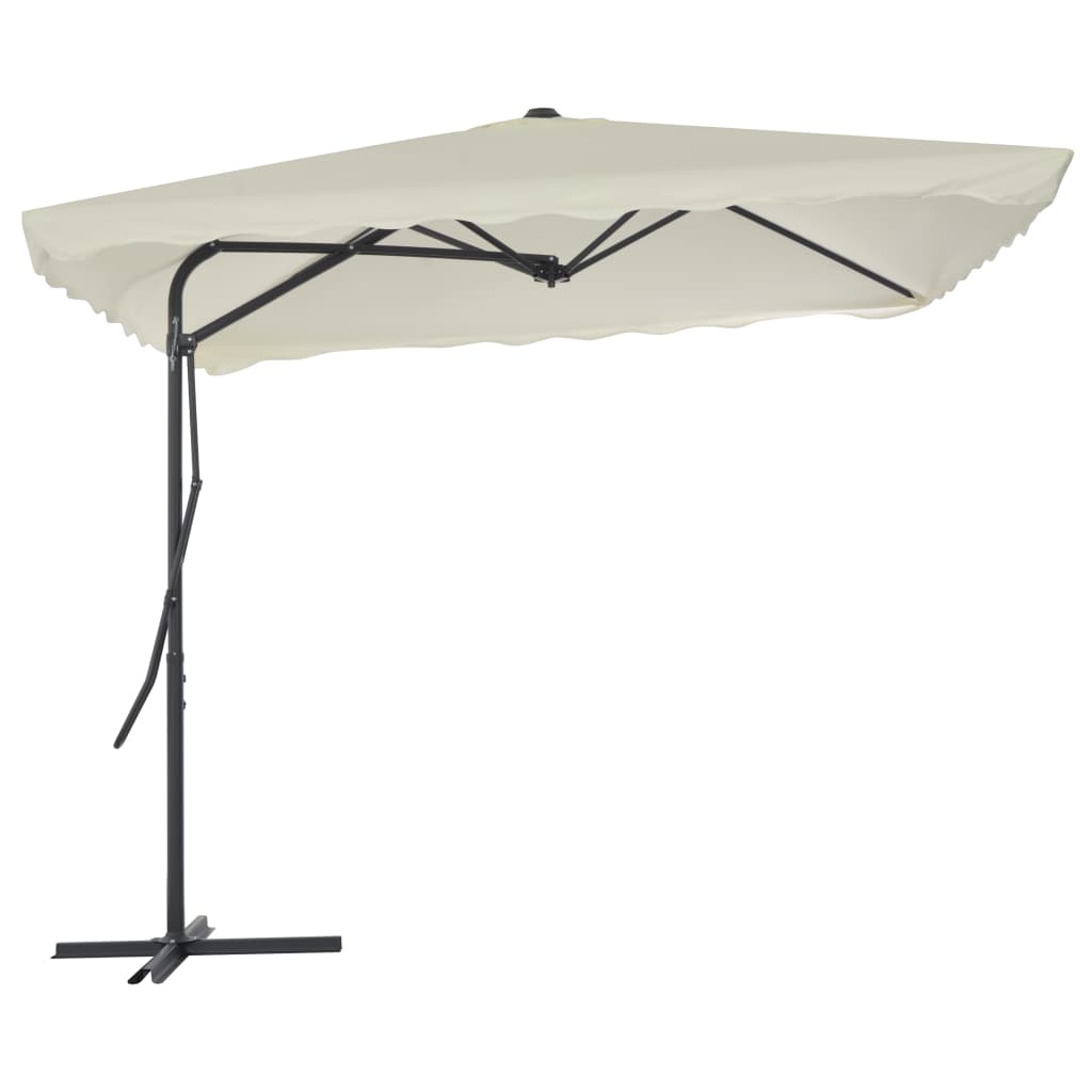 Parasol met stalen paal 250x250x230 cm