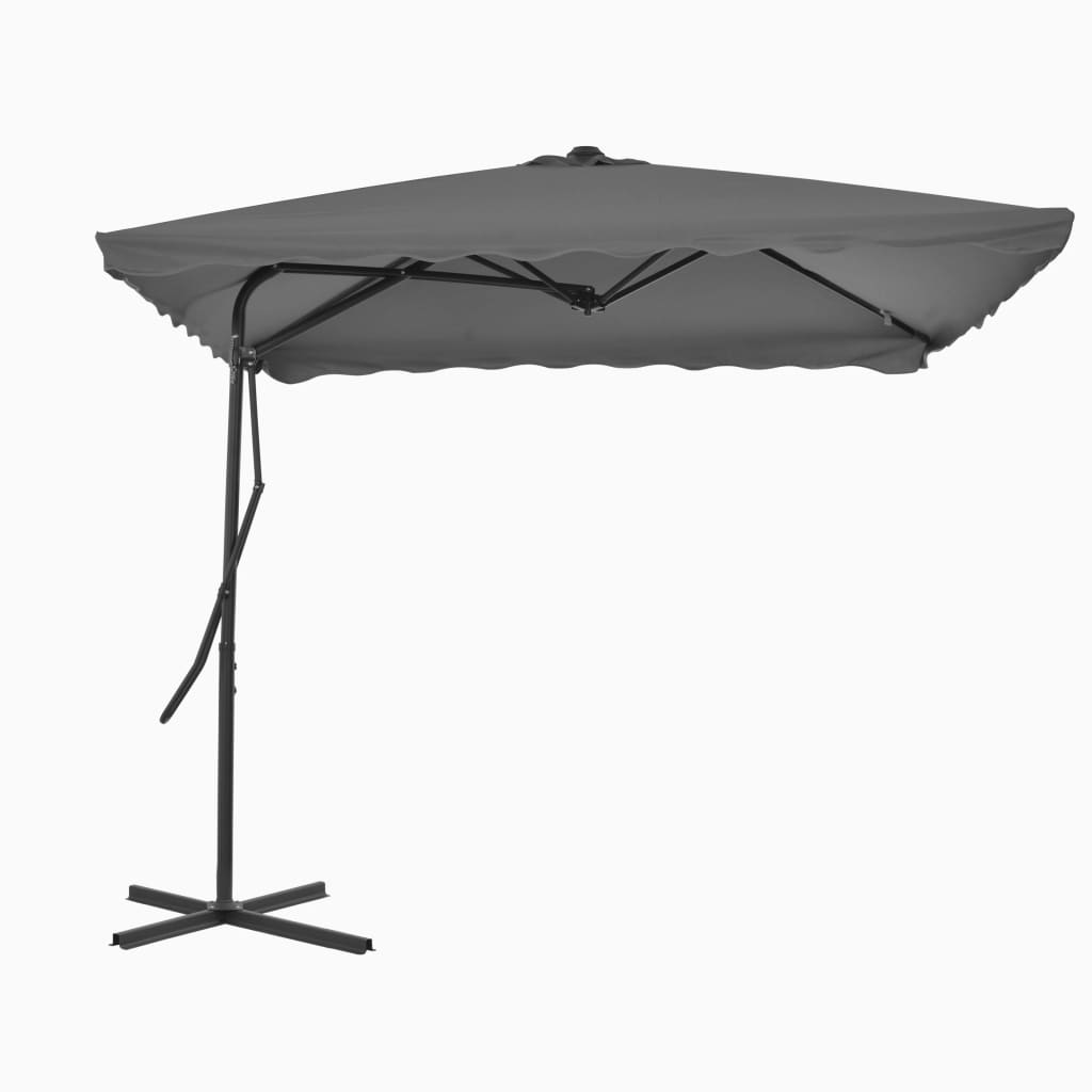 Parasol met stalen paal 250x250x230 cm