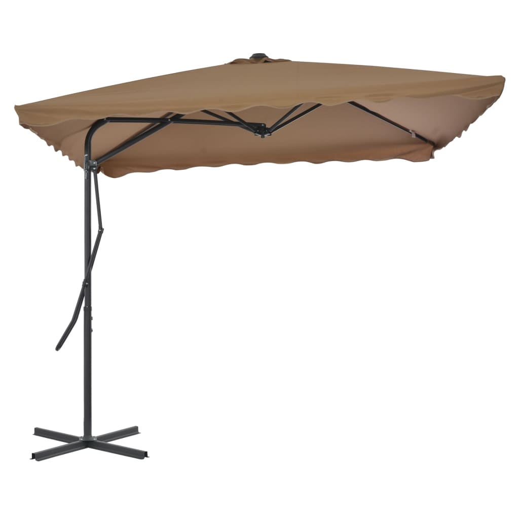 Parasol met stalen paal 250x250x230 cm