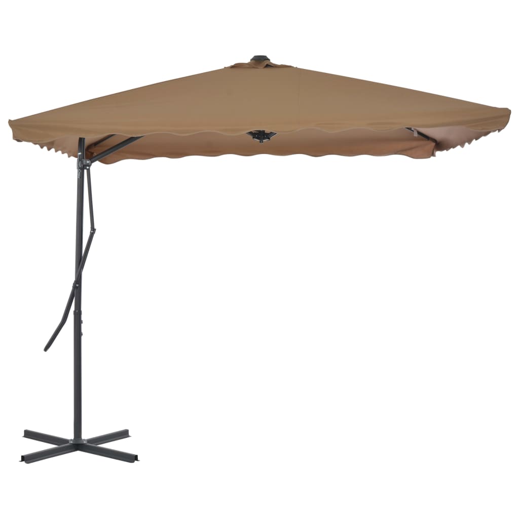 Parasol met stalen paal 250x250x230 cm