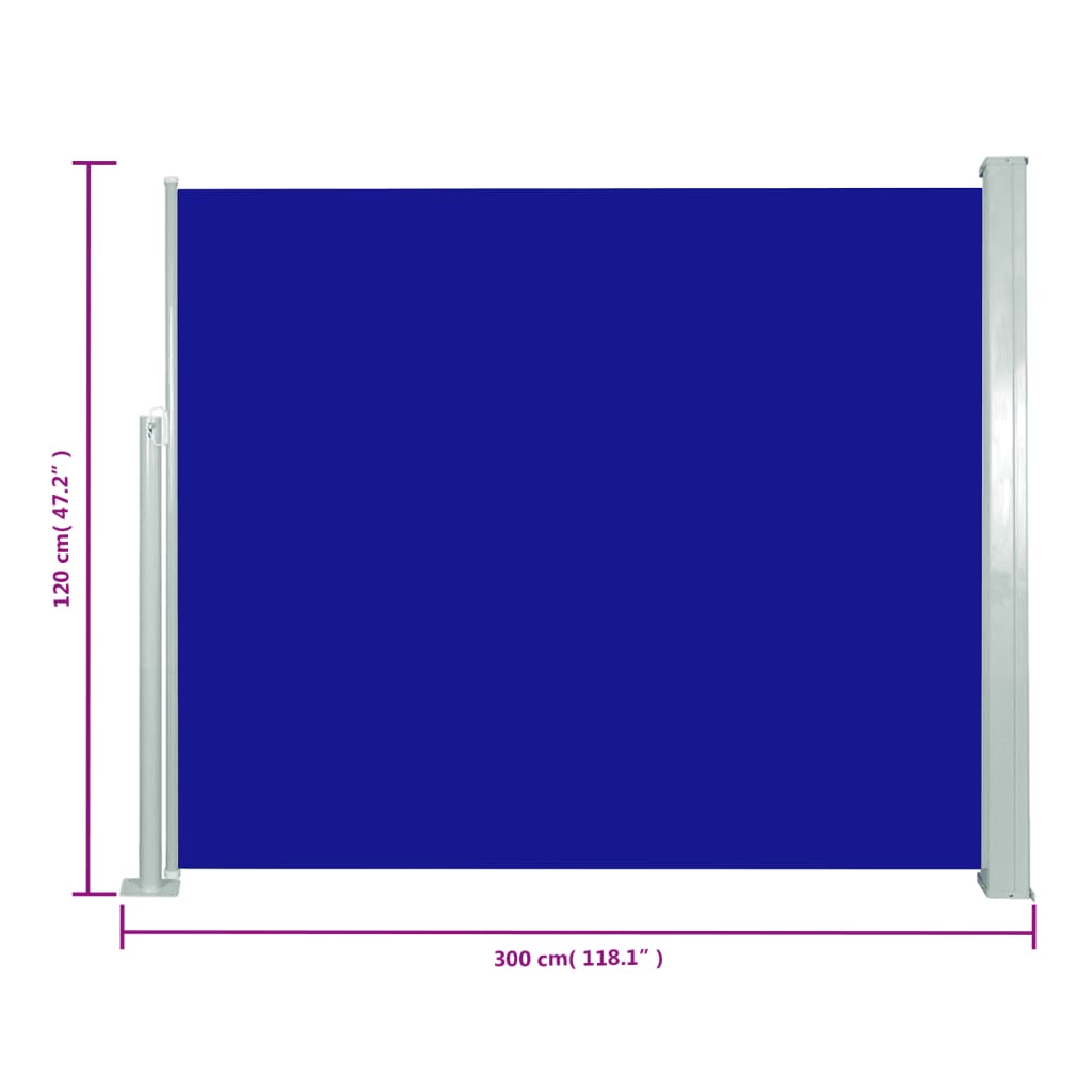 Tuinscherm uittrekbaar 170x300 cm