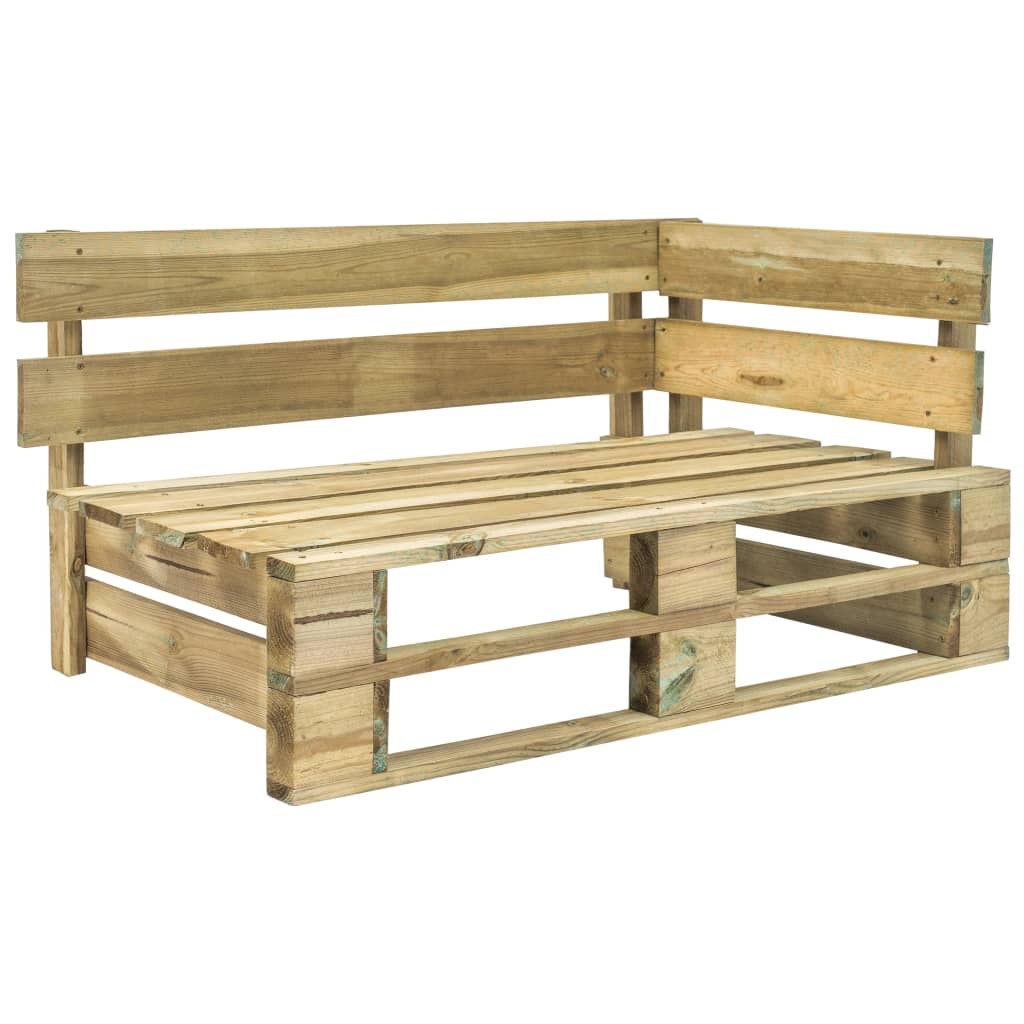 Tuinhoekbank pallet hout