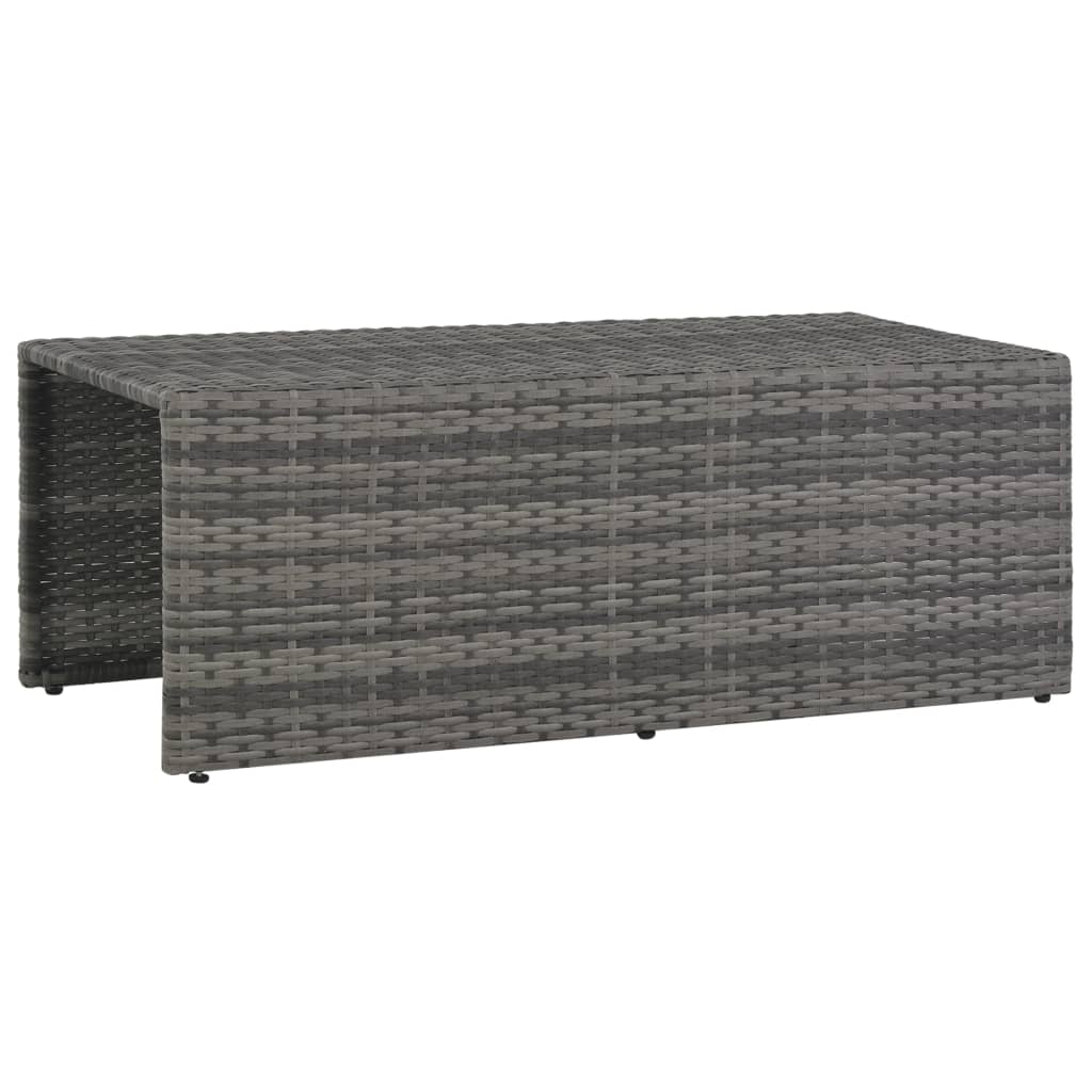 6-delige Loungeset met kussens poly rattan