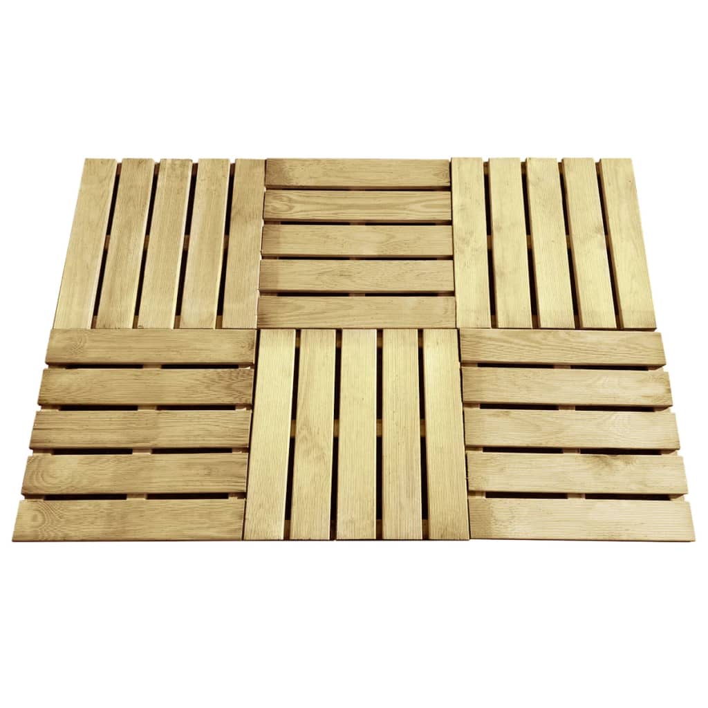 Terrastegels 6 st 50x50 cm hout