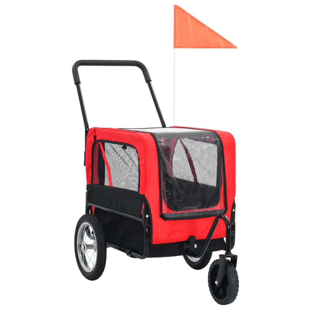 Fietstrailer kinderwagen 2-in-1