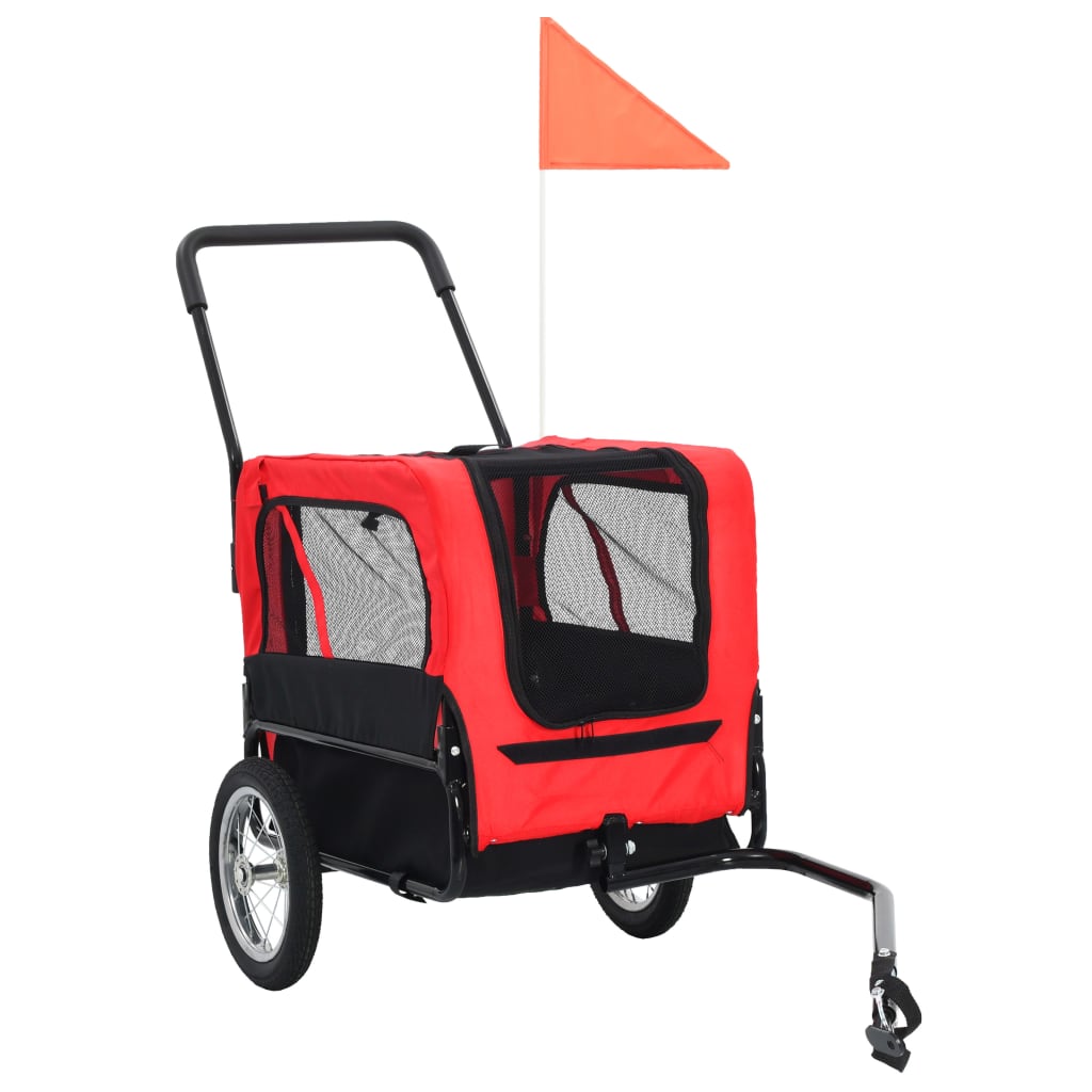 Fietstrailer kinderwagen 2-in-1