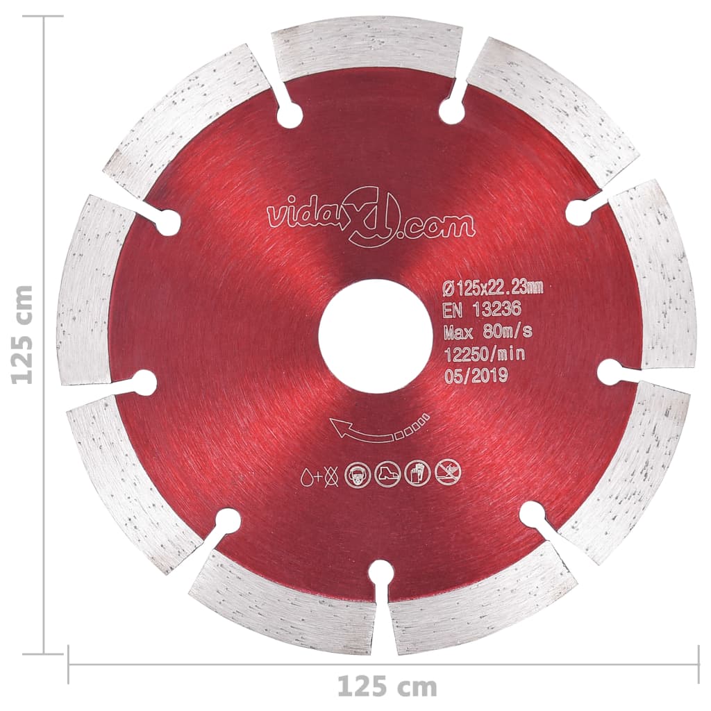 Diamantzaagbladen 2 st 125 mm staal