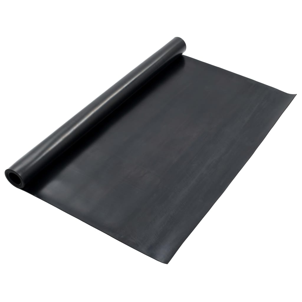 Vloermat anti-slip 4 mm glad 1,2x2 m rubber