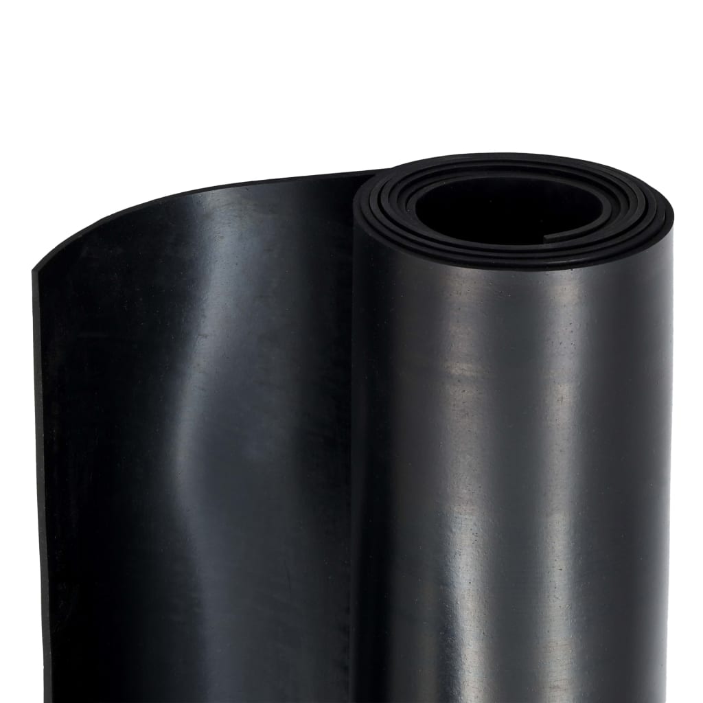 Vloermat anti-slip 4 mm glad 1,2x2 m rubber