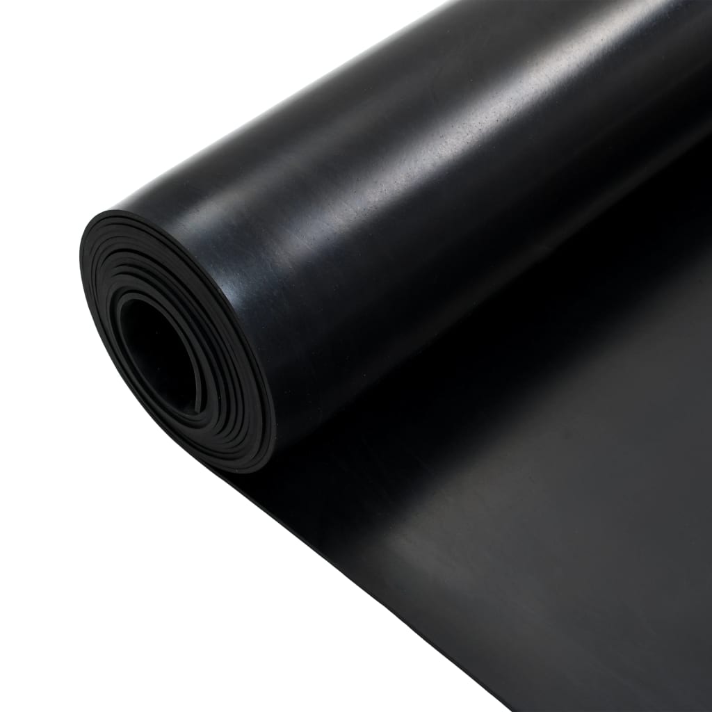 Vloermat anti-slip 4 mm glad 1,2x2 m rubber