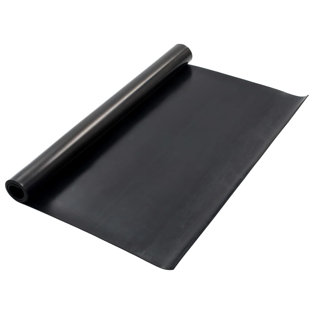 Vloermat anti-slip 4 mm glad 1,2x2 m rubber