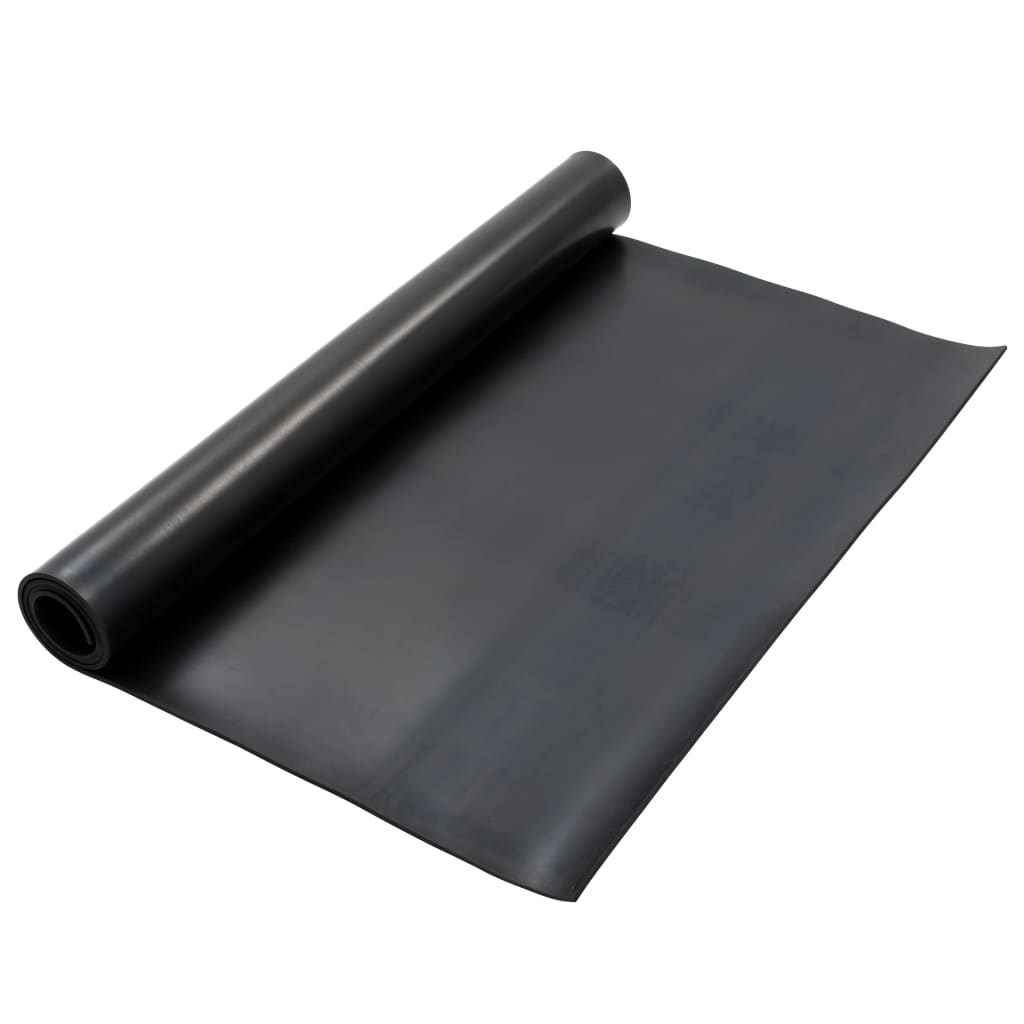 Vloermat anti-slip 4 mm glad 1,2x2 m rubber