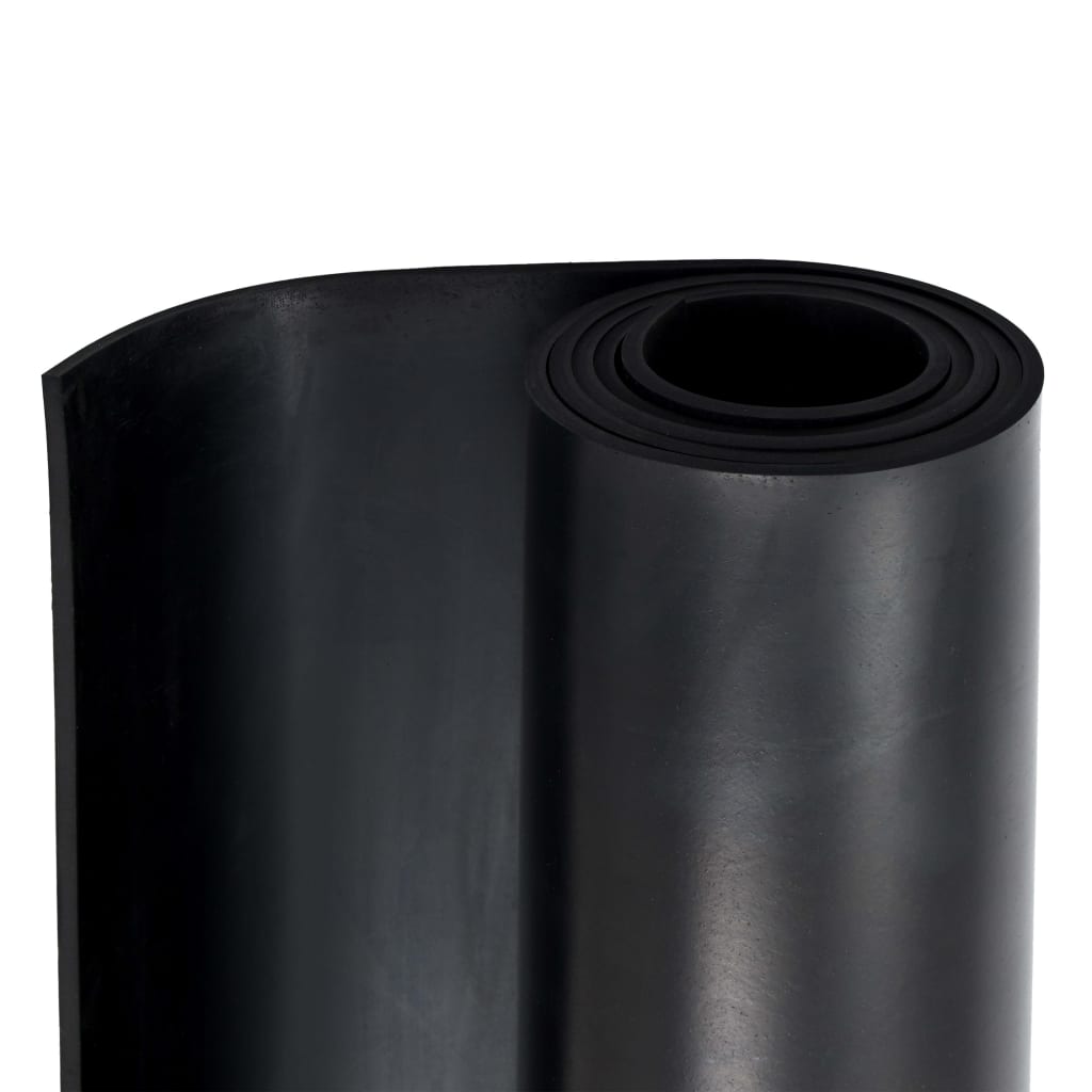 Vloermat anti-slip 4 mm glad 1,2x2 m rubber