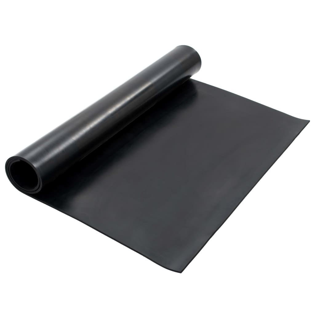 Vloermat anti-slip 4 mm glad 1,2x2 m rubber