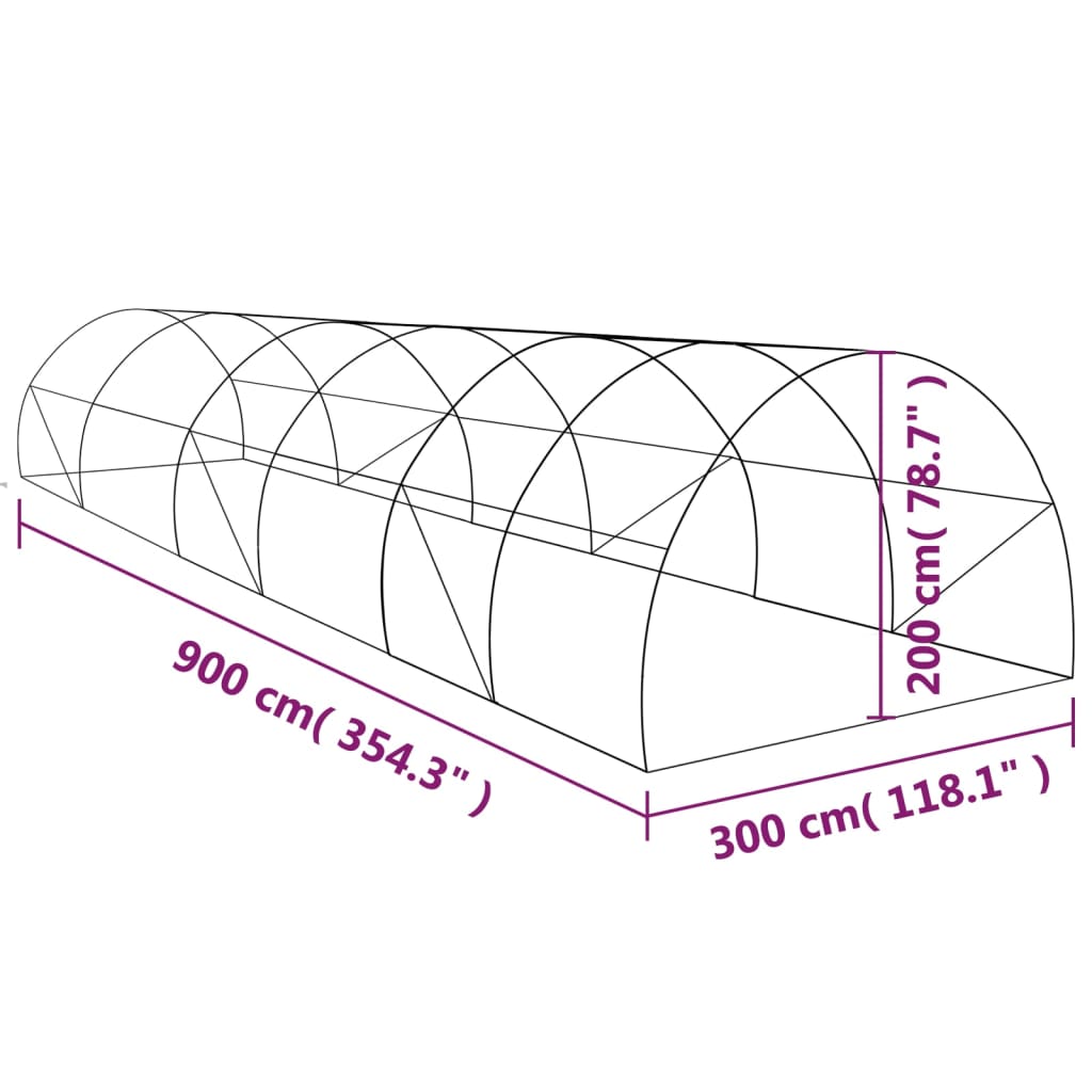 Kas 27 m² 900x300x200 cm