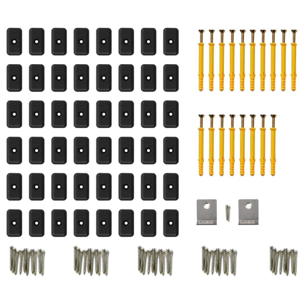 Terrasplanken met accessoires 30 m² 2,2 m massief HKC teak