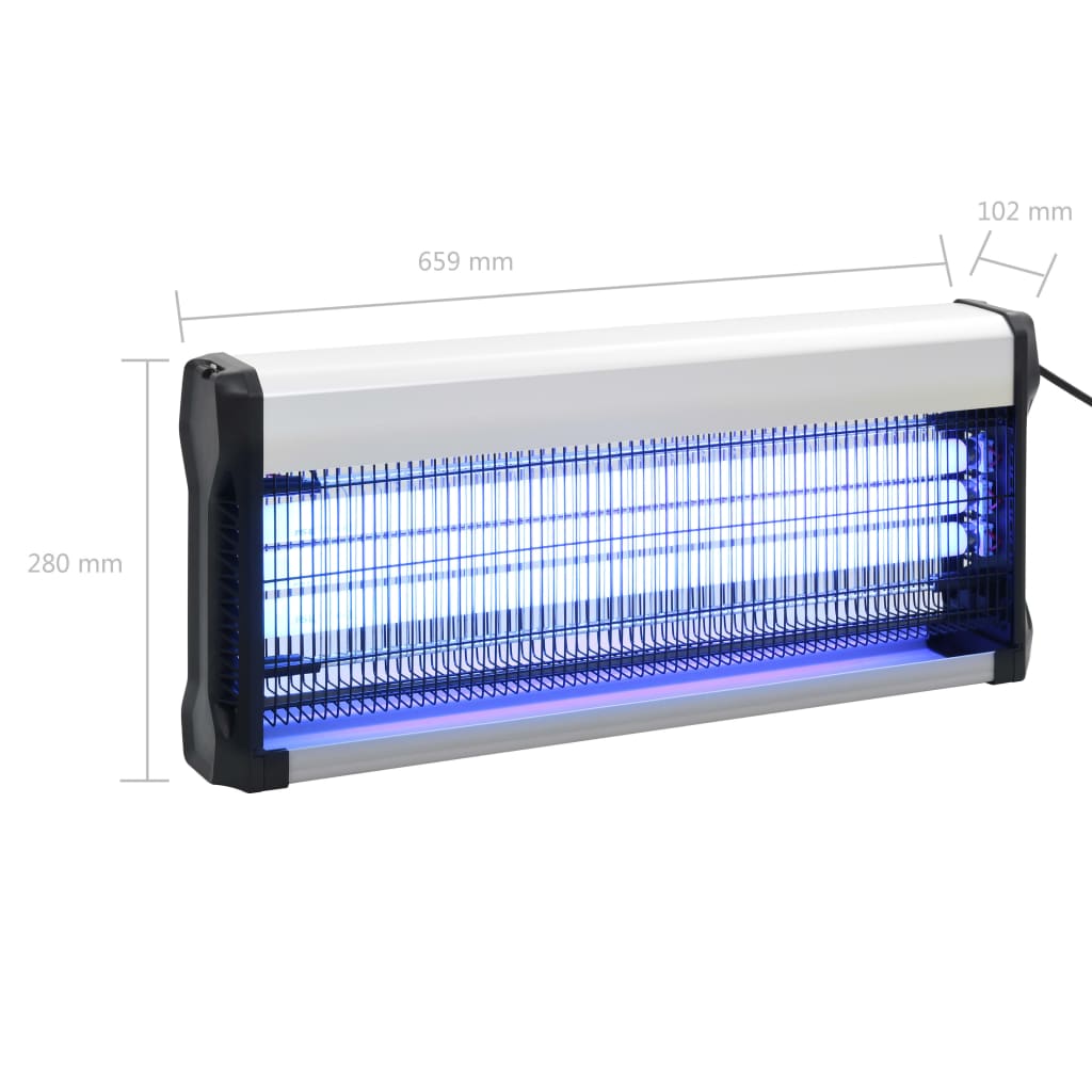 Insectenverdelger 60 W aluminium ABS zwart