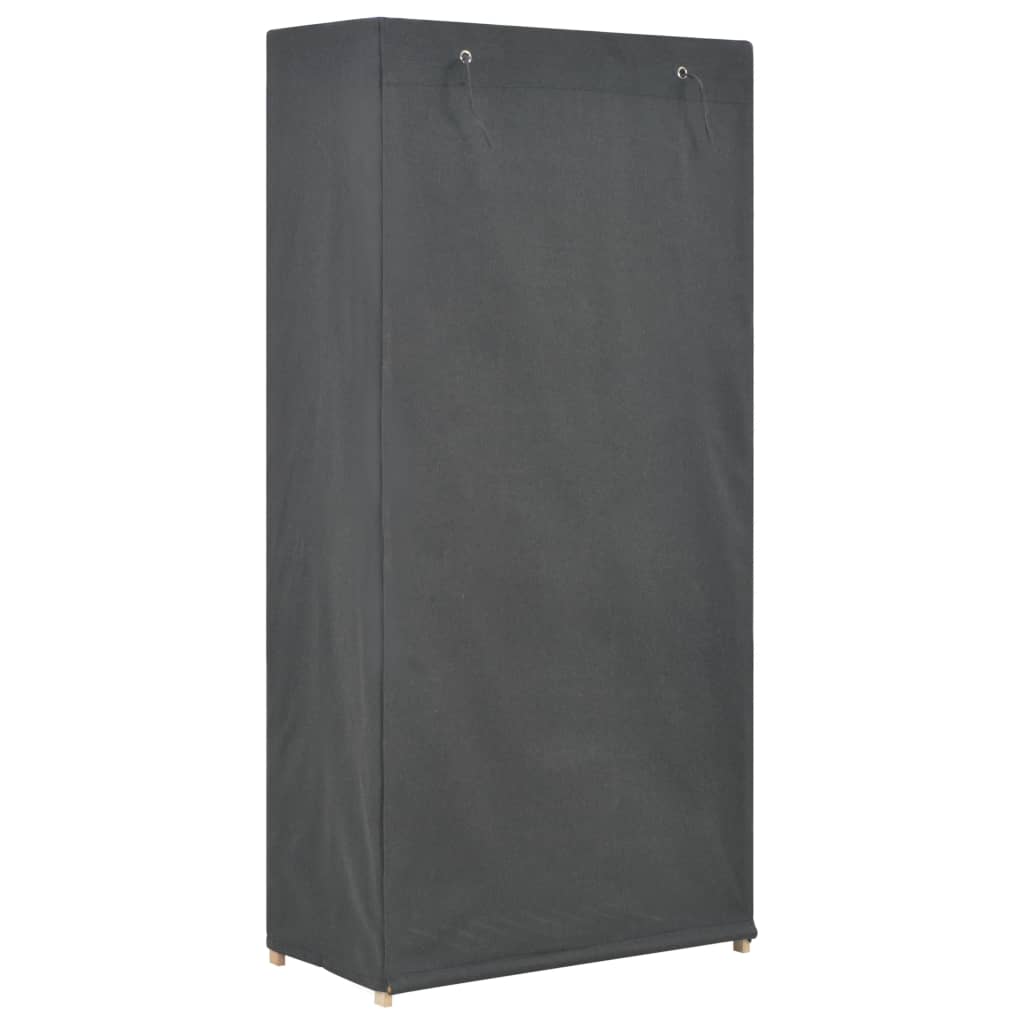 Kledingkast 3-laags 79x40x170 cm stof