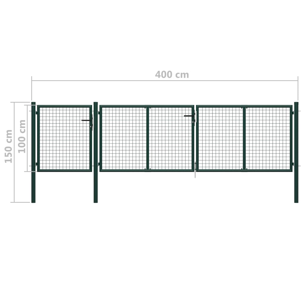 Poort 350x150 cm staal