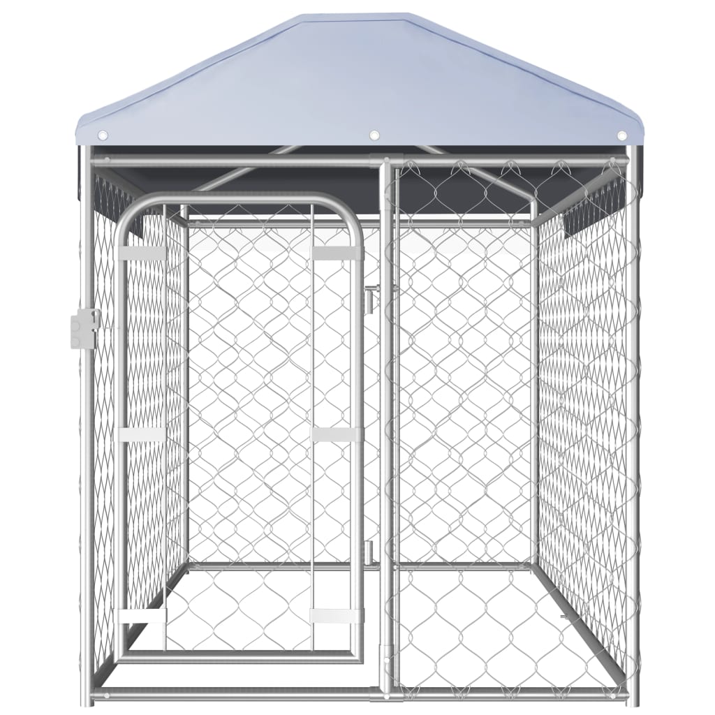 Hondenkennel voor buiten met dak 100x100x125 cm