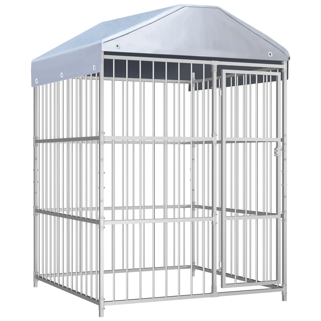 Hondenkennel voor buiten 450x450x185 cm