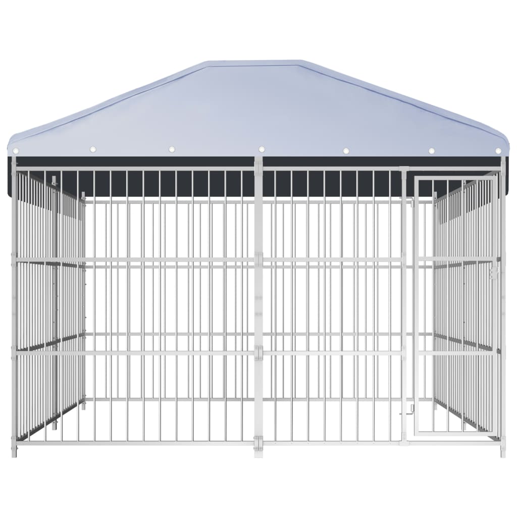 Hondenkennel voor buiten 450x450x185 cm