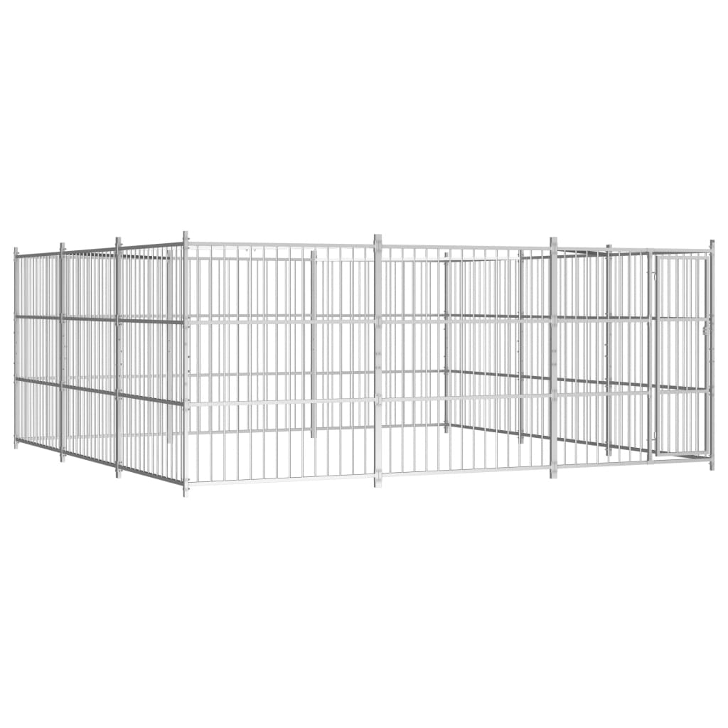 Hondenkennel voor buiten 450x450x185 cm