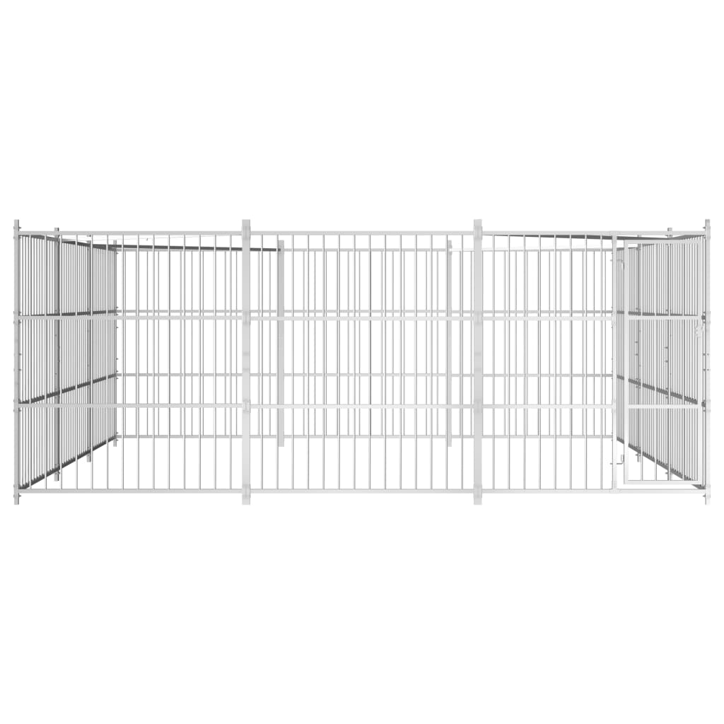 Hondenkennel voor buiten 450x450x185 cm