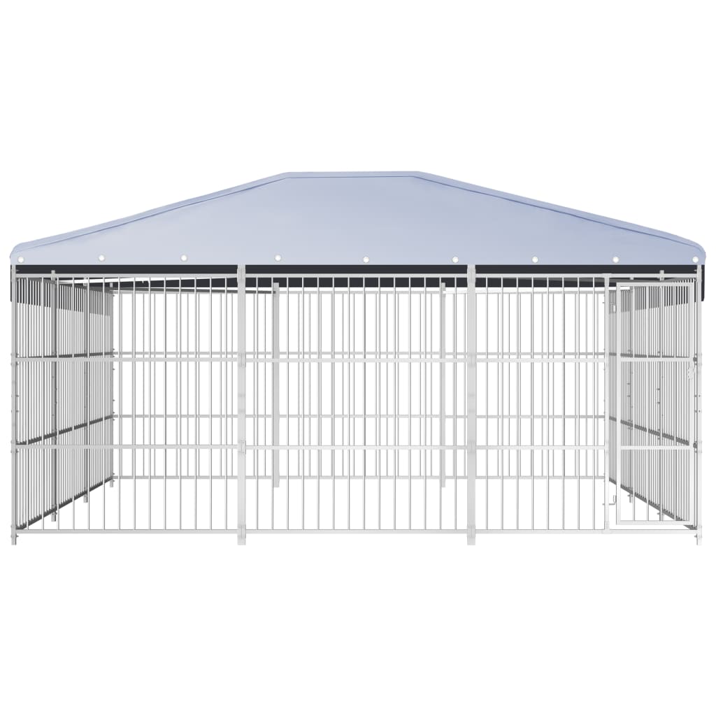 Hondenkennel voor buiten 450x450x185 cm