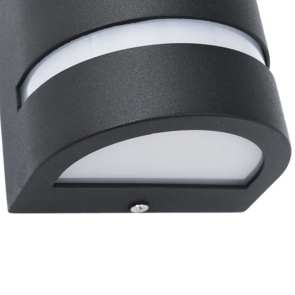 Buitenwandlamp gegoten aluminium zwart