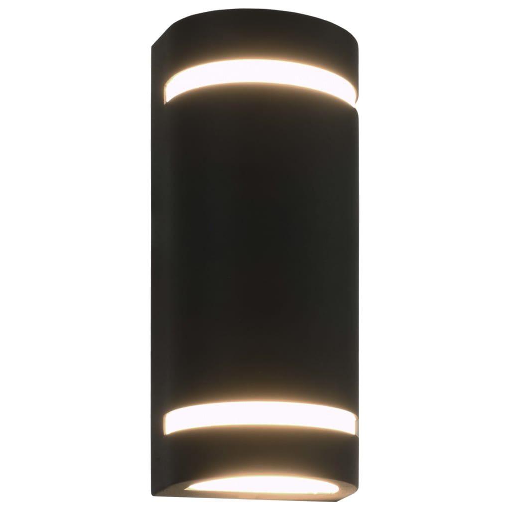 Buitenwandlamp gegoten aluminium zwart