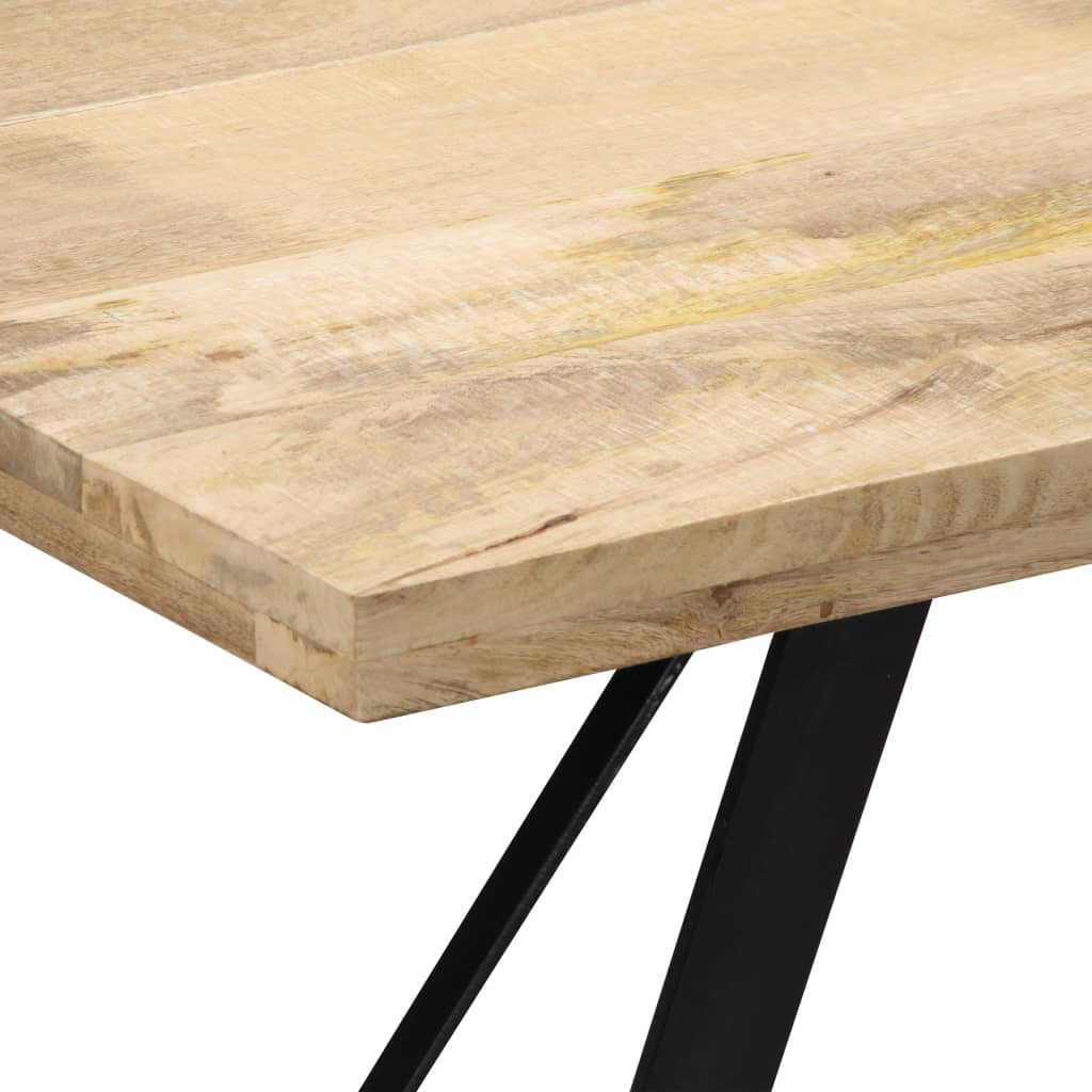 Eettafel 120x60x76 cm massief mangohout