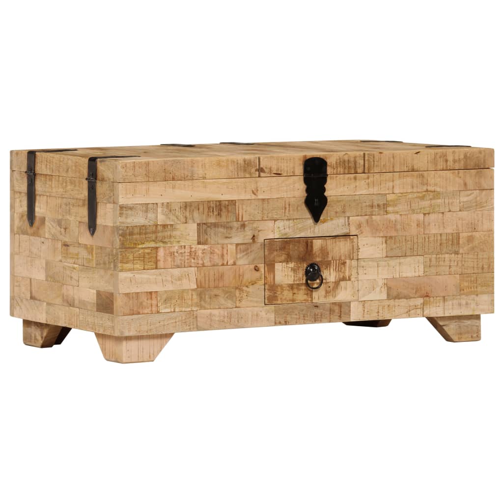 Salontafel kist 80x40x35 cm massief gerecycled hout