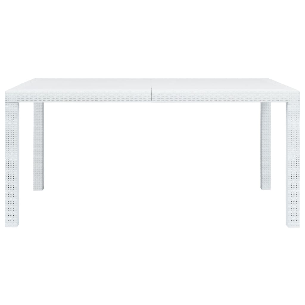 Tuintafel 79x79x72 cm rattan-look kunststof