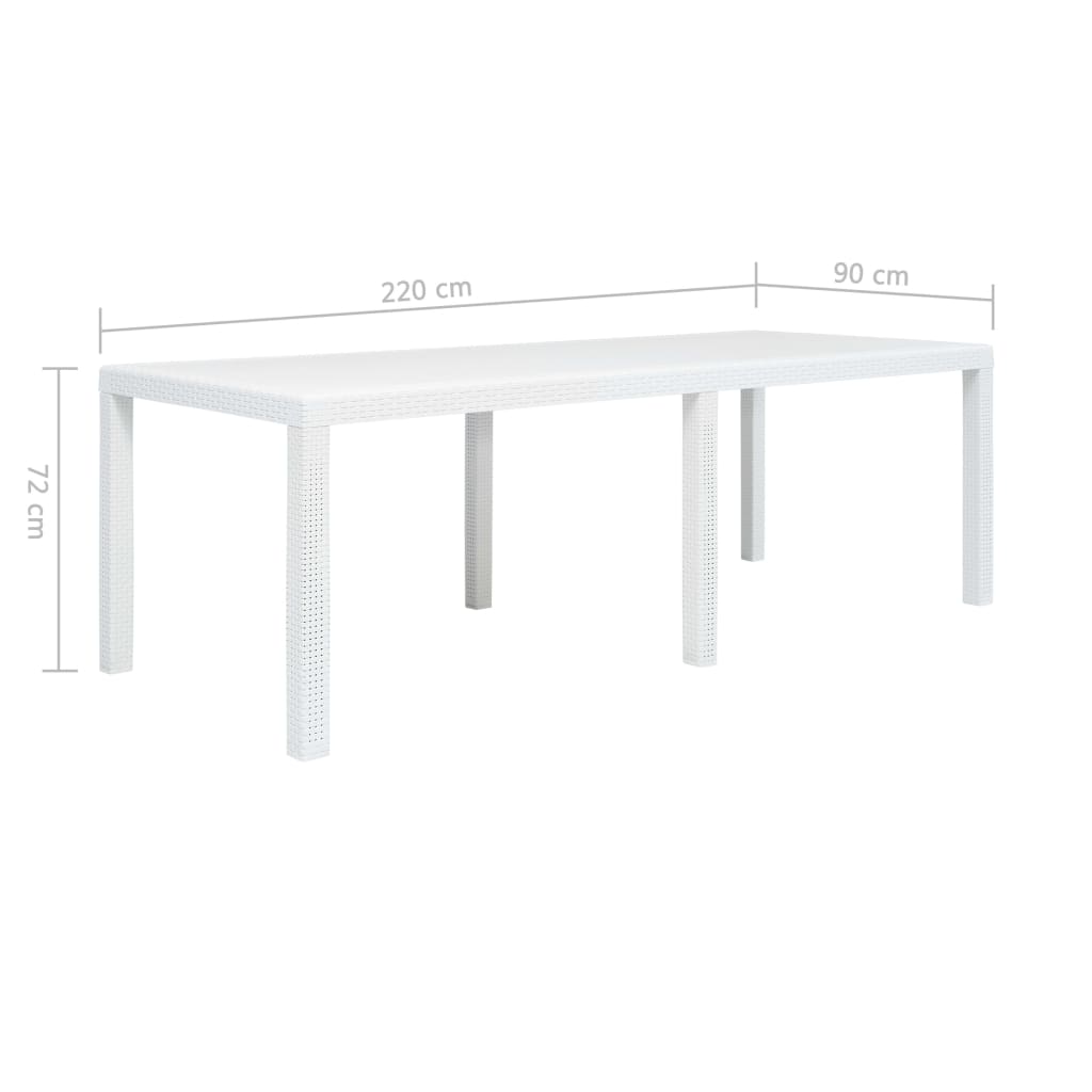 Tuintafel 79x79x72 cm rattan-look kunststof