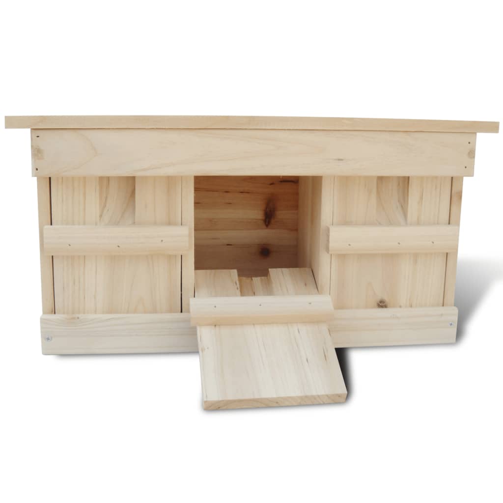 Mussenhuizen 2 st 44x15,5x21,5 cm hout