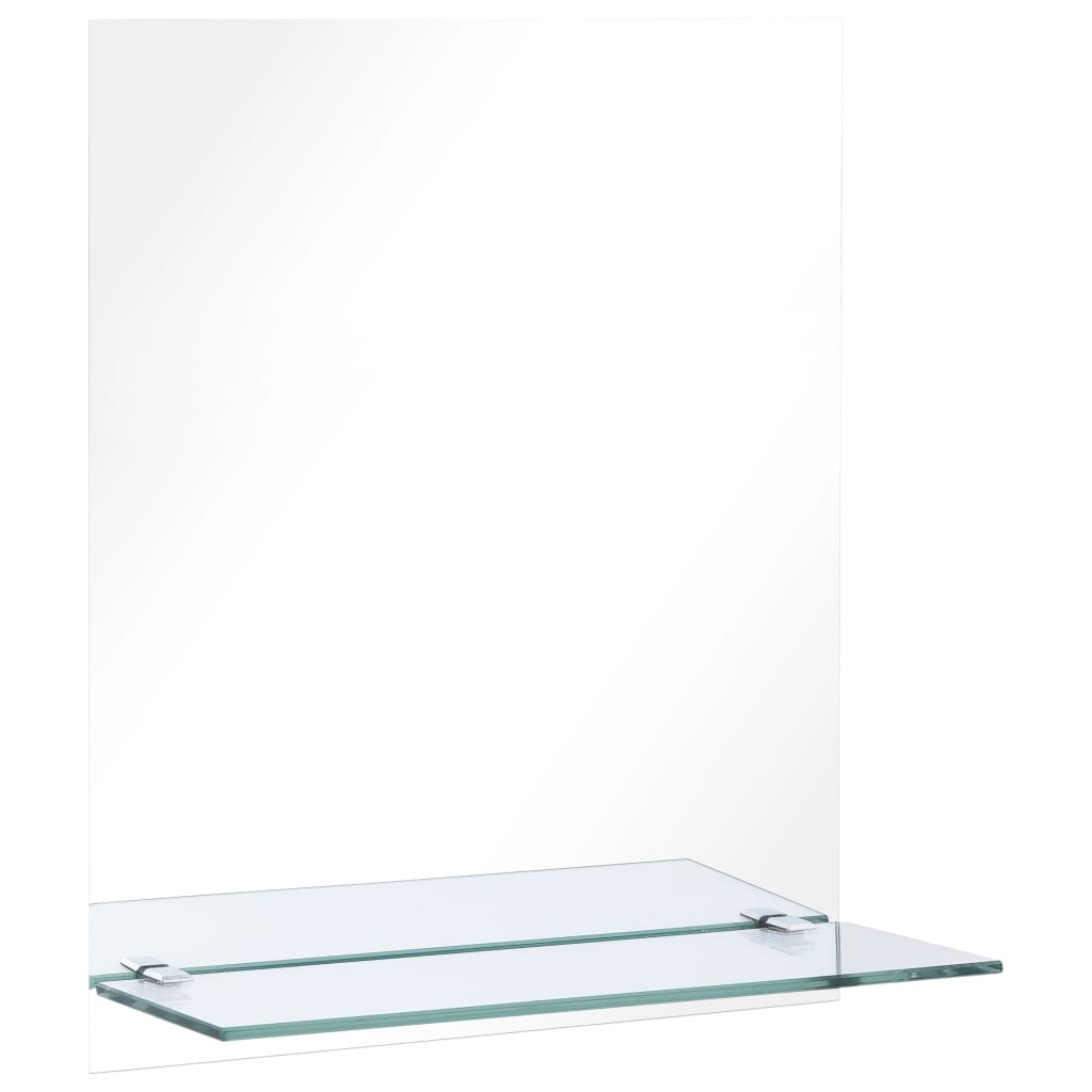 Wandspiegel met schap 40x60 cm gehard glas