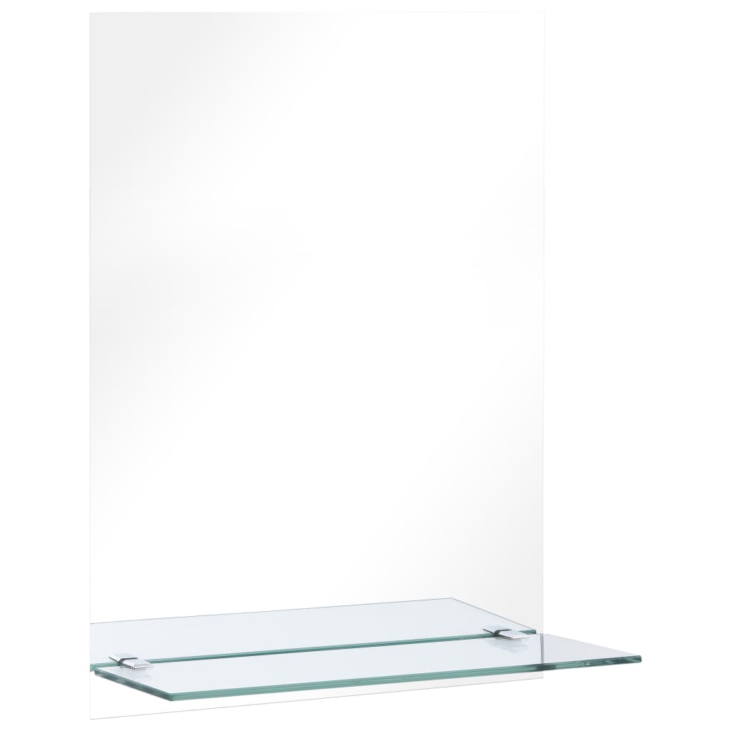 Wandspiegel met schap 40x60 cm gehard glas