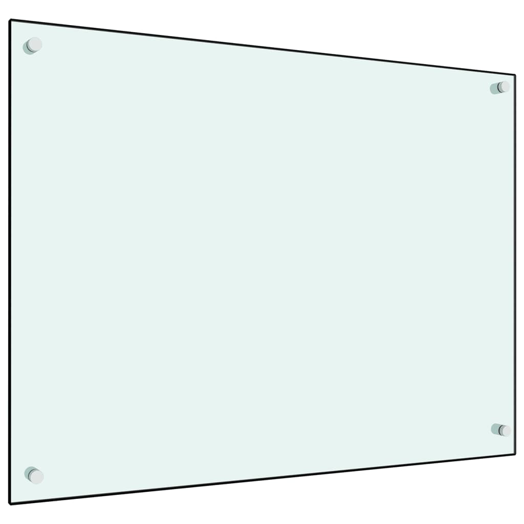 Spatscherm keuken 70x50 cm gehard glas transparant