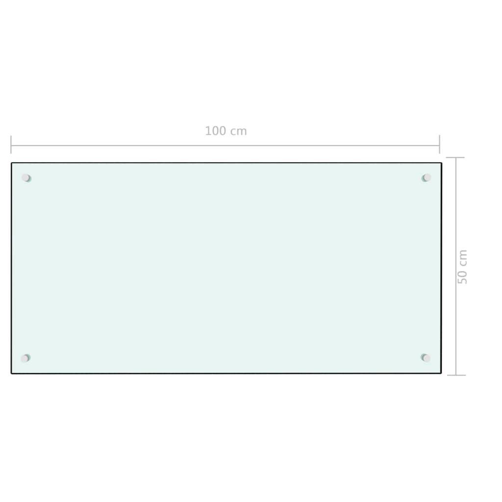 Spatscherm keuken 70x50 cm gehard glas transparant