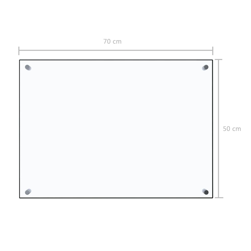 Spatscherm keuken 80x60 cm gehard glas