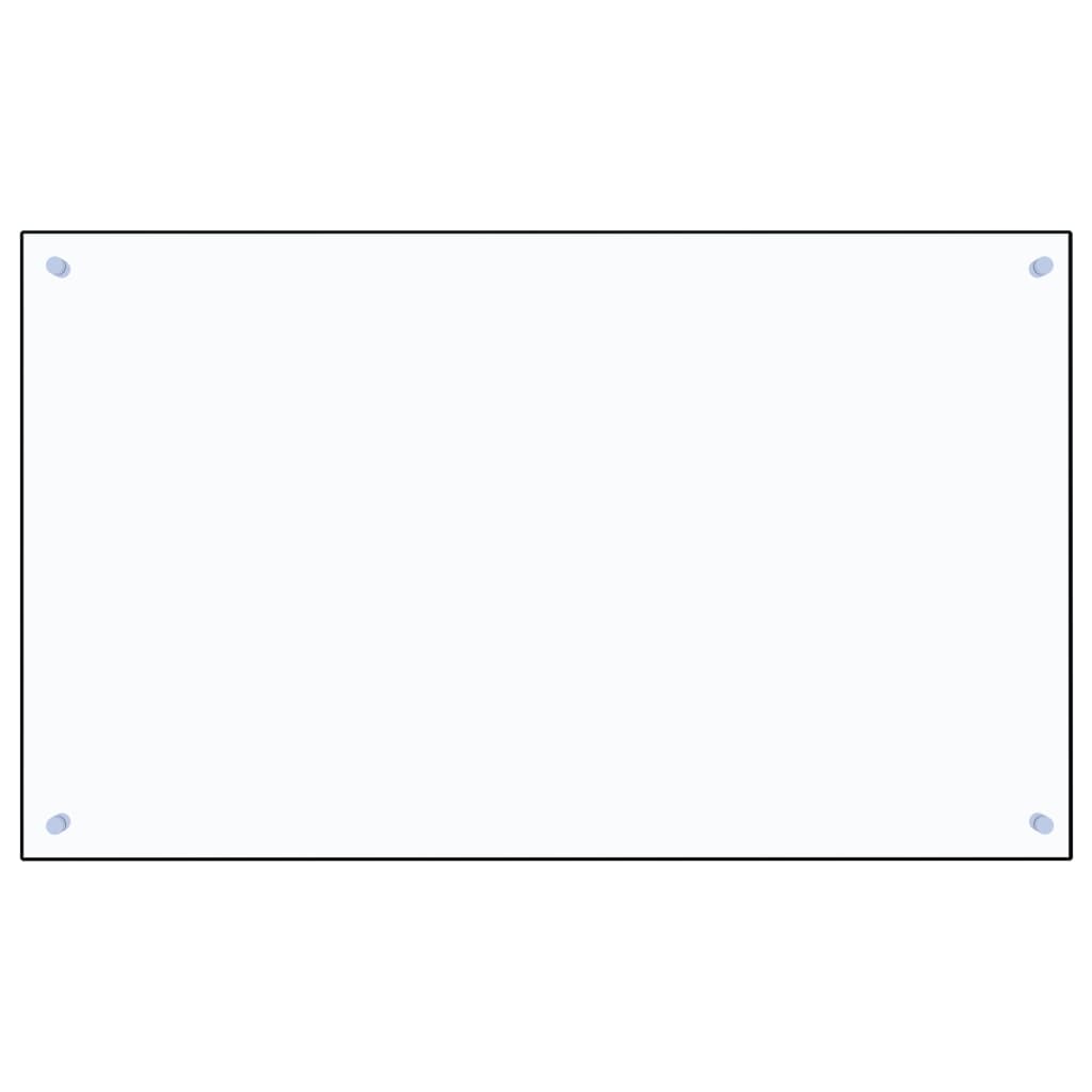 Spatscherm keuken 70x50 cm gehard glas transparant