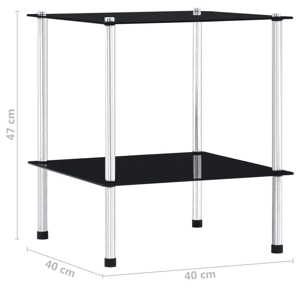 Kastje 6-laags 40x40x160 cm gehard glas transparant