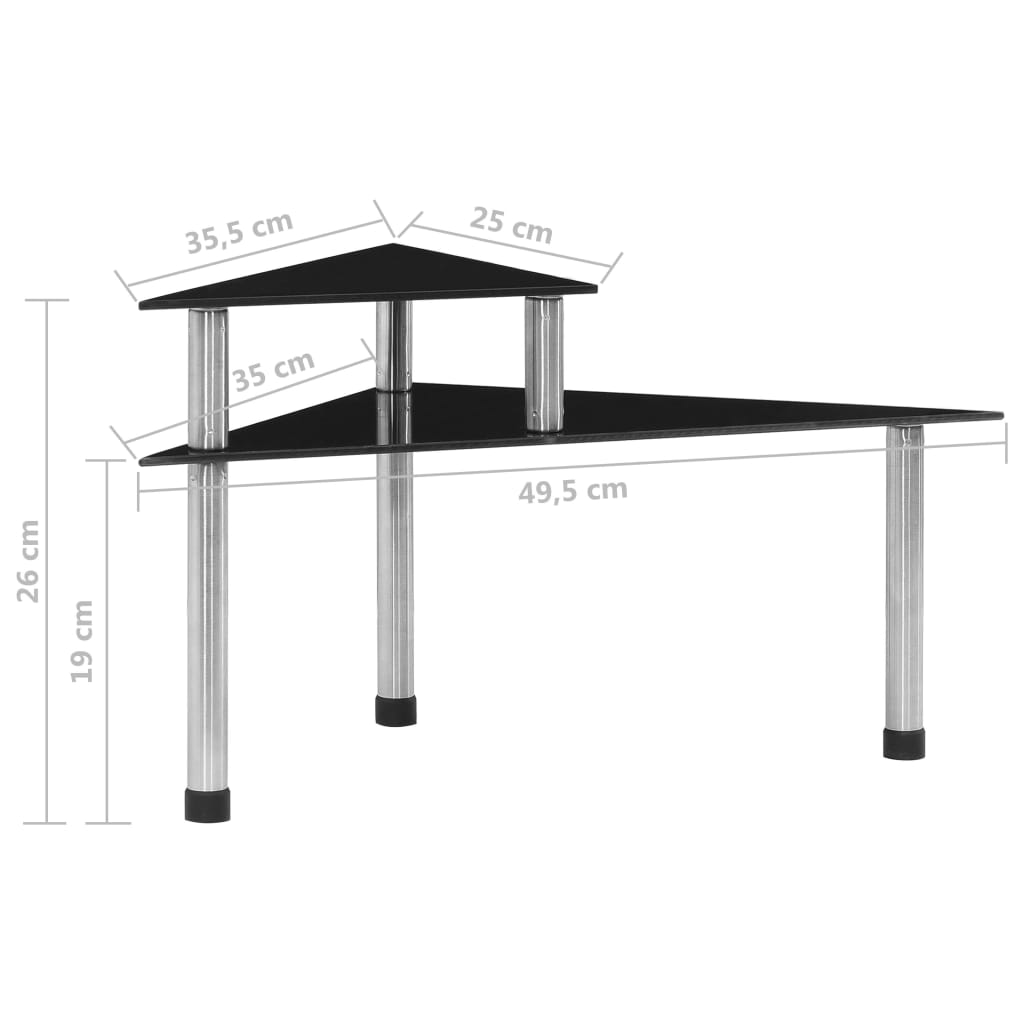 Keukenschap 49,5x35x26 cm gehard glas