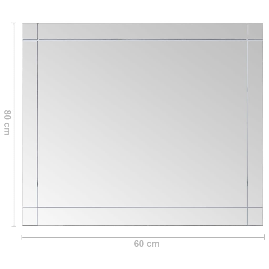 Wandspiegel 80x60 cm glas